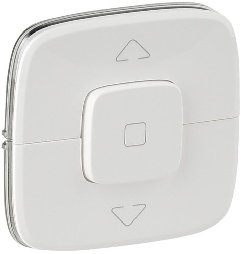 Лицевая панель Legrand Valena Allure для 2-кл. выключателя жалюзи белый фото Лицевая панель Legrand Valena Allure для 2-кл. выключателя жалюзи белый картинка